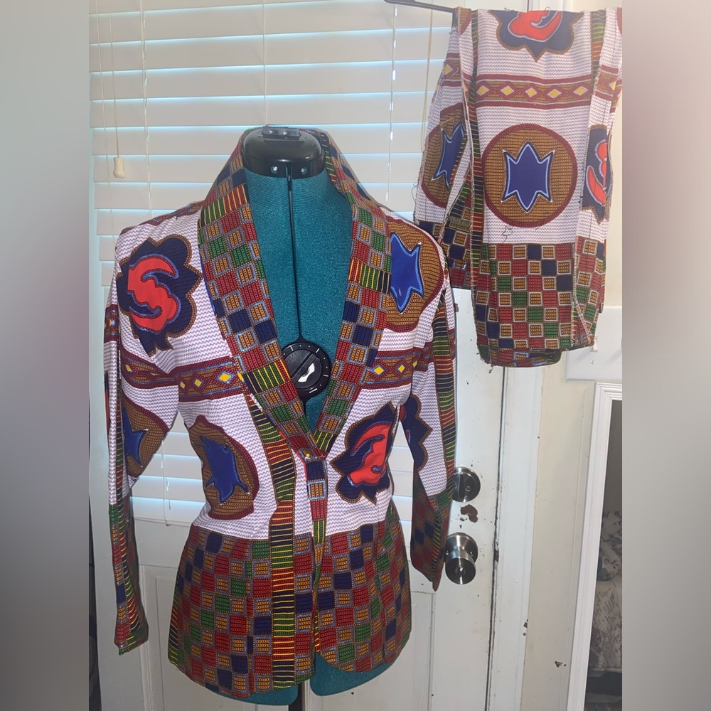 Two pieces African print suit